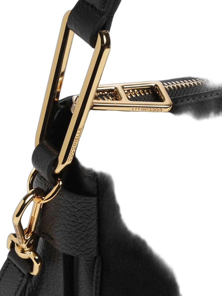 Coccinelle Magie Shoulder Bag — Black Cowhide