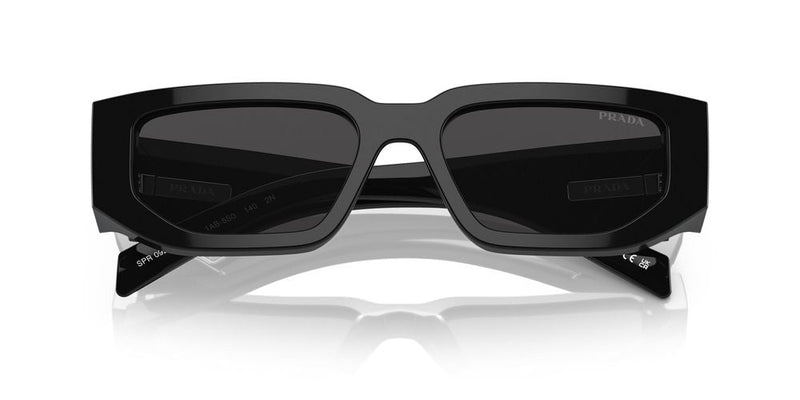 Prada 0pr Rectangle-Frame Plastic Sunglasses — Black