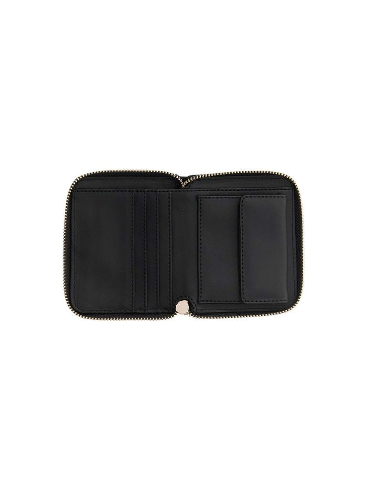 Guess Zip-Around Wallet — Black Polyurethane