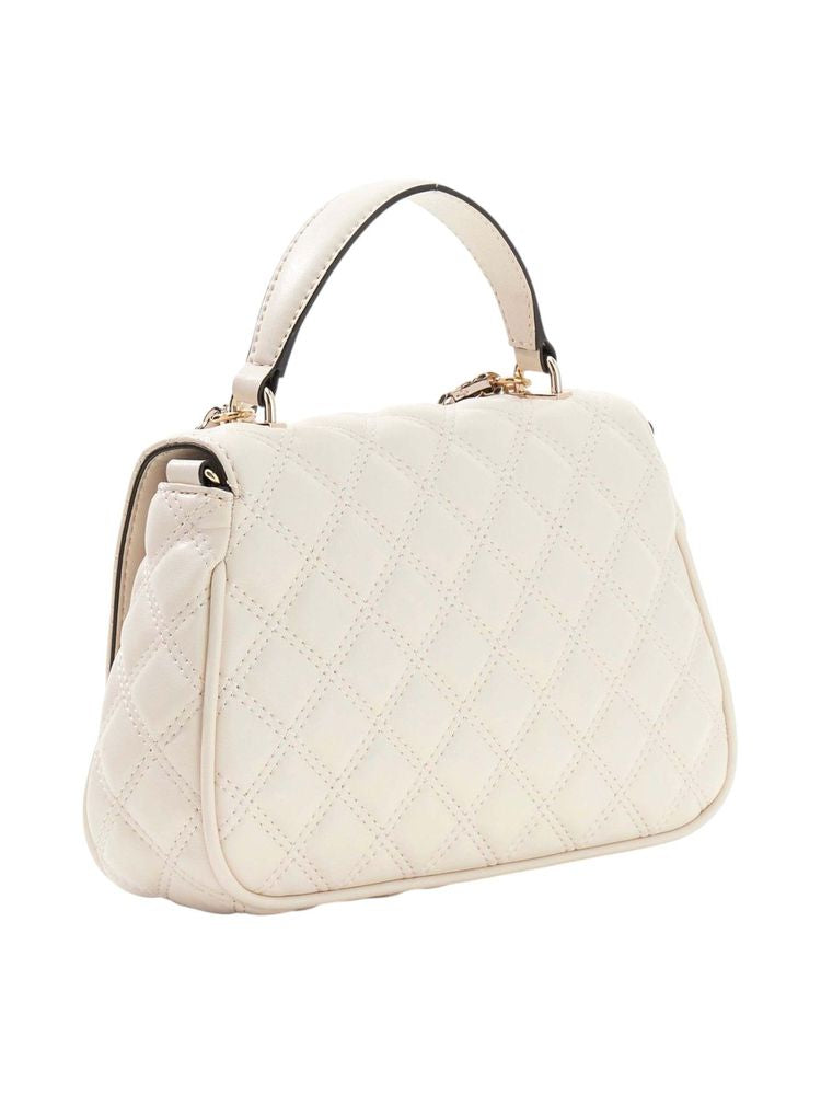 Guess Giully Ii Top Handle Bag — Beige Polyurethane