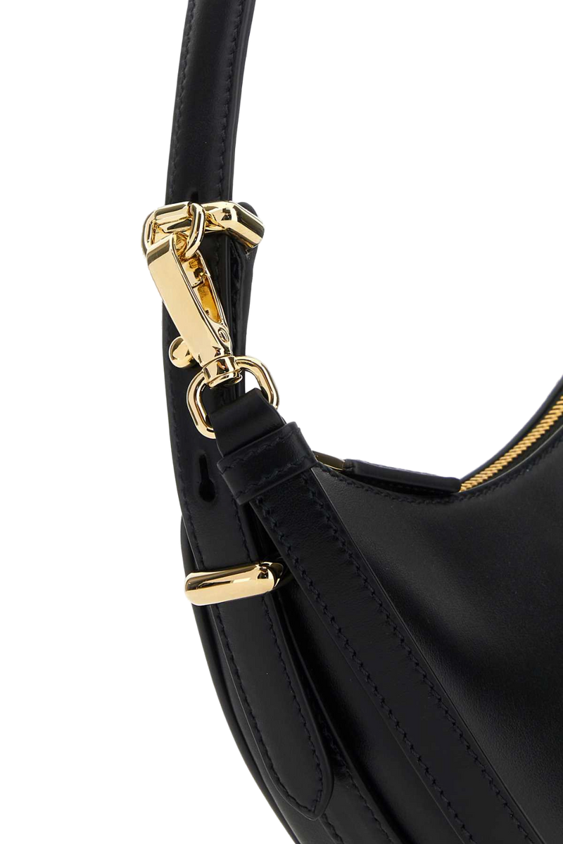Prada Shoulder Bag — Black Vitello