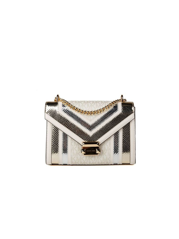 Michael Kors Crossbody Bag — Gold Polyester