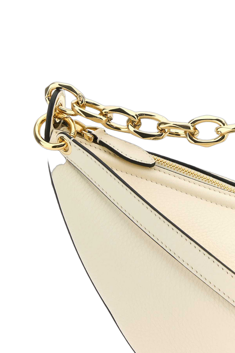 Valentino Garavani Vlogo Chain Shoulder Bag — White
