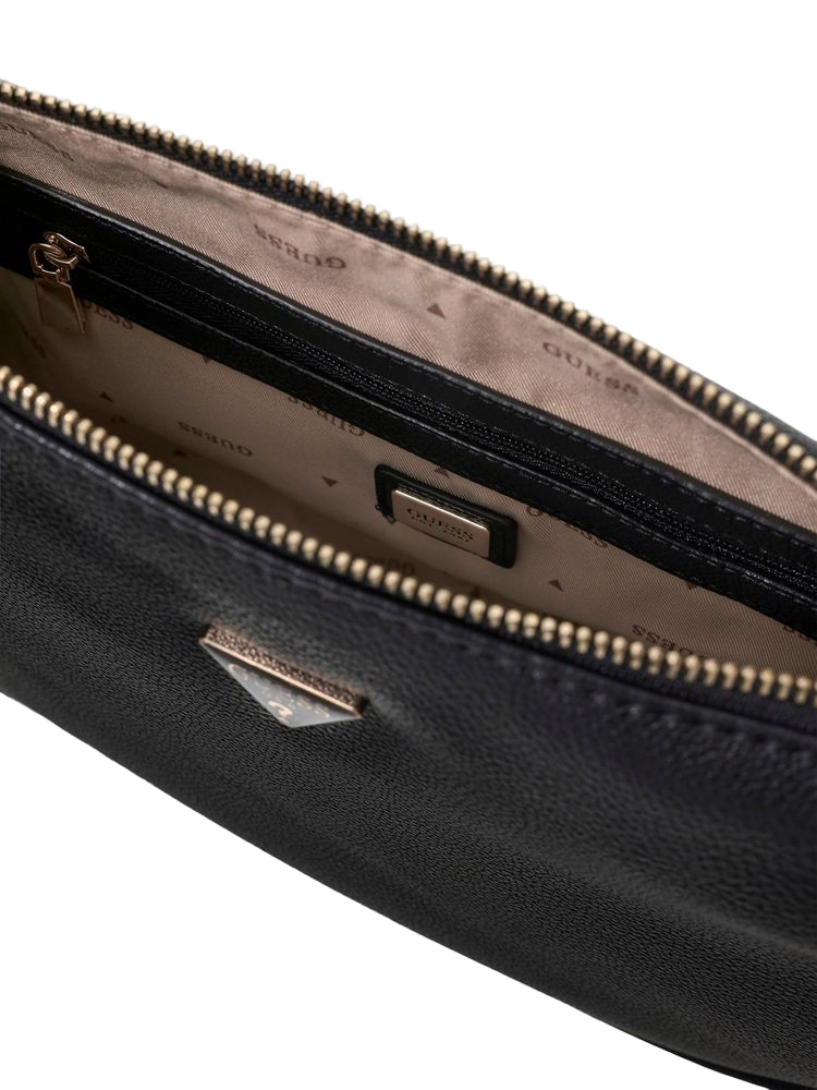 Guess Shoulder Bag — Black Polyurethane
