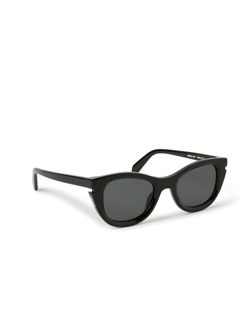 Off-White Oeri112s24pla0011007 Logo Sunglasses — Black Acetate