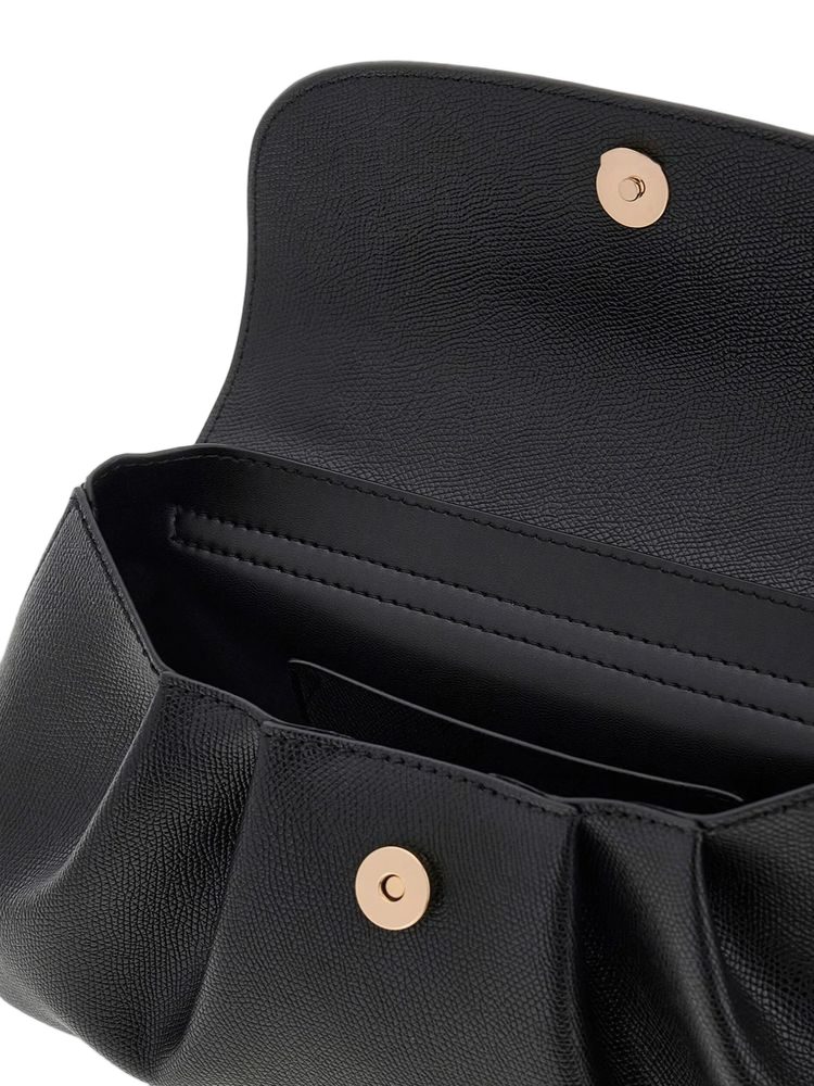 Guess Top Handle Bag — Black Polyurethane