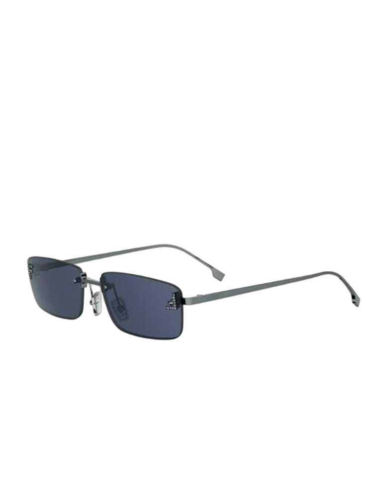 Fendi Fe4172us Metal Rectangle Sunglasses — Silver (other)