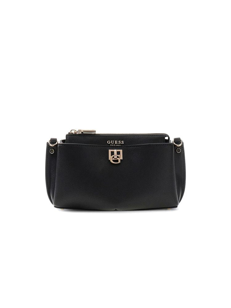 Guess Bianca Crossbody Bag — Black Polyurethane