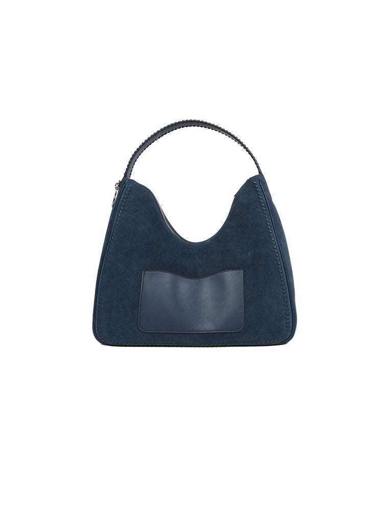 Michael Kors Nayla Shoulder Bag — Navy Leather