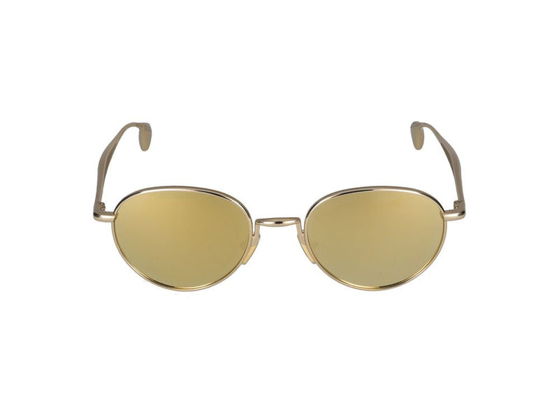 Bottega Veneta Bv1396s Gold Metal Round Sunglasses —