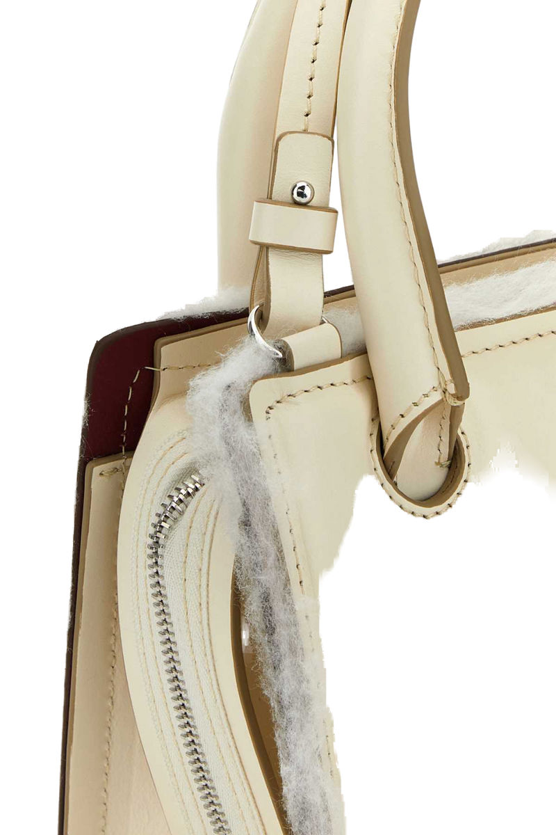 Dentro Top Handle Bag — Cream
