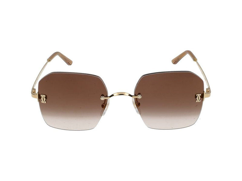 Cartier Ct0591s Sunglasses — Gold Metal