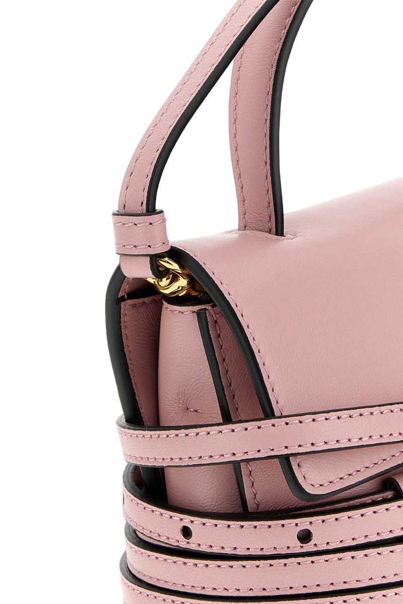 Moschino Nappa Leather Top Handle Bag — Pink