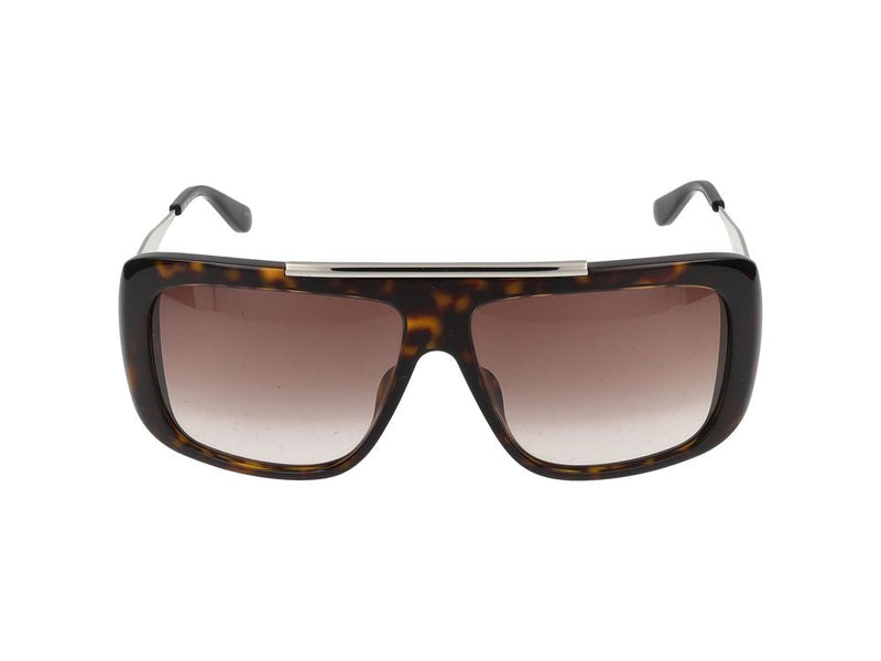 Alexander Mcqueen Am0492s Tortoiseshell Acetate Sunglasses — Brown