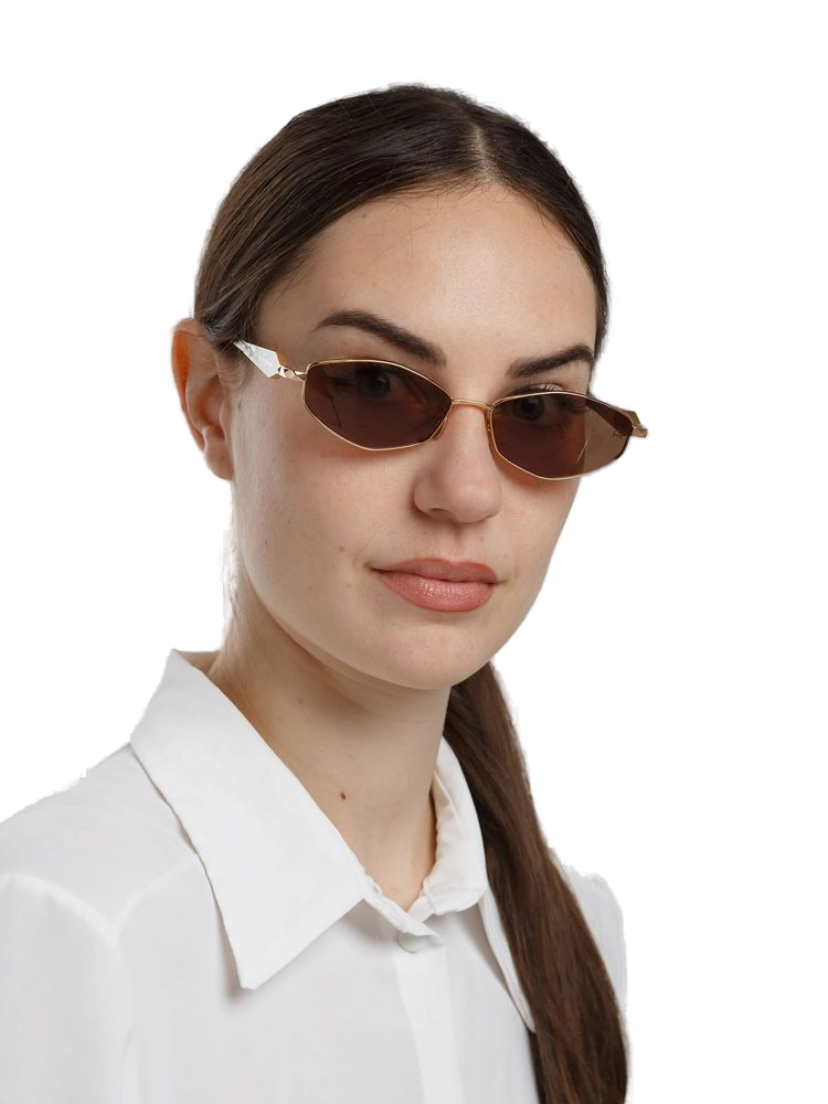 Ana Hickmann Ah3353 Metal Frame Sunglasses — Gold
