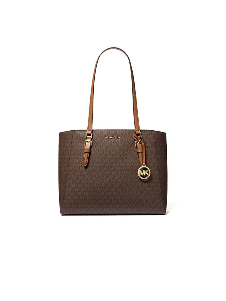 Michael Kors Tote Bag — Brown 88.coated Canvas