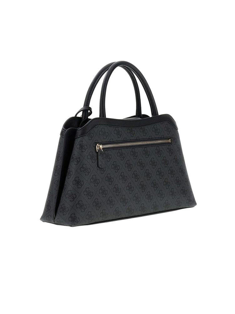 Guess Lindsey Girlfriend Shoulder Bag — Black Polyurethane