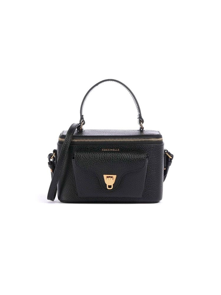 Coccinelle Crossbody Bag — Black Cowhide