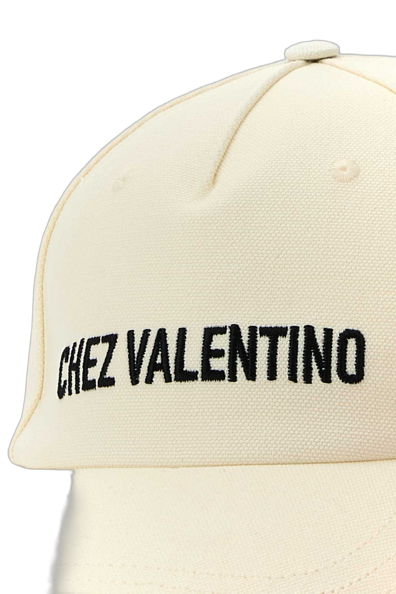 Valentino Garavani 6y2hda41fvh Logo-Embroidered Baseball Cap — Beige Caps