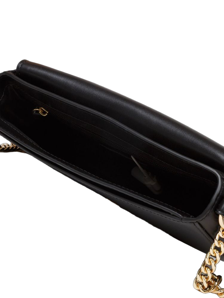 Michael Kors Crossbody Bag — Black Leather | Trim: Polyurethane