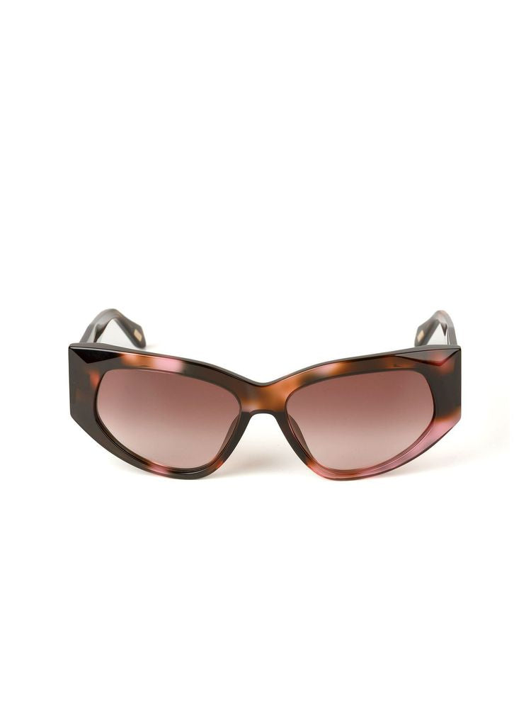 Just Cavalli Sjc169 Gradient-Tinted Cat-Eye Sunglasses — Brown Acetate