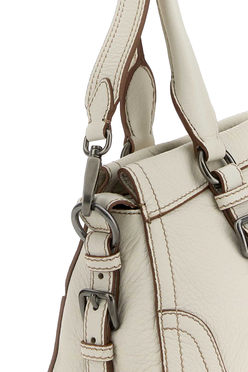 Prada Shopping Shoulder Bag — Beige