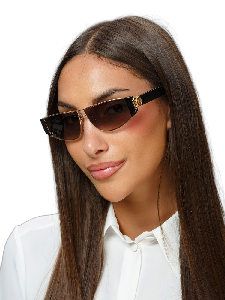 Just Cavalli Sjc179 Metal Frame Sunglasses — Rose Gold