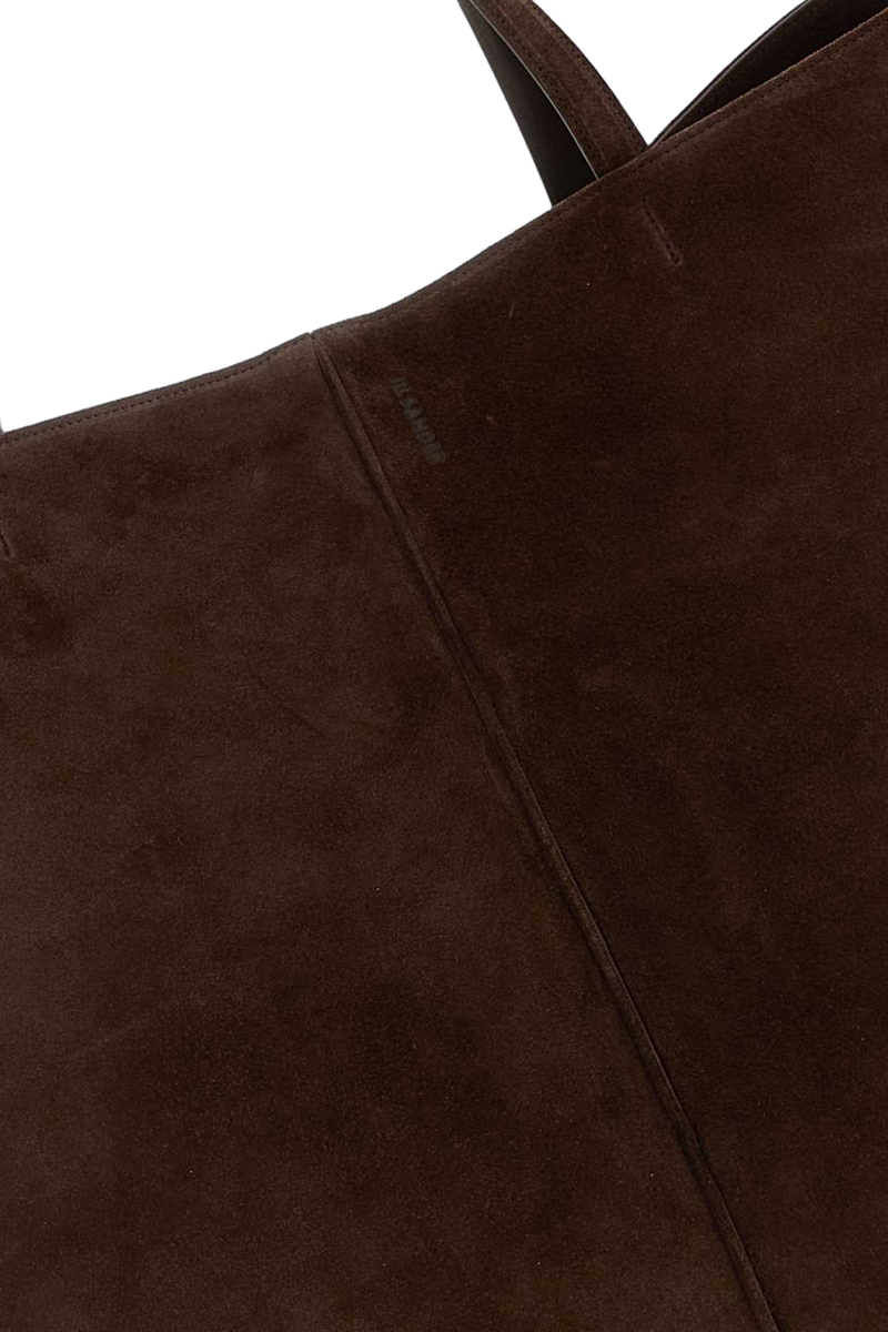 Jil Sander Suede Tote Bag — Brown