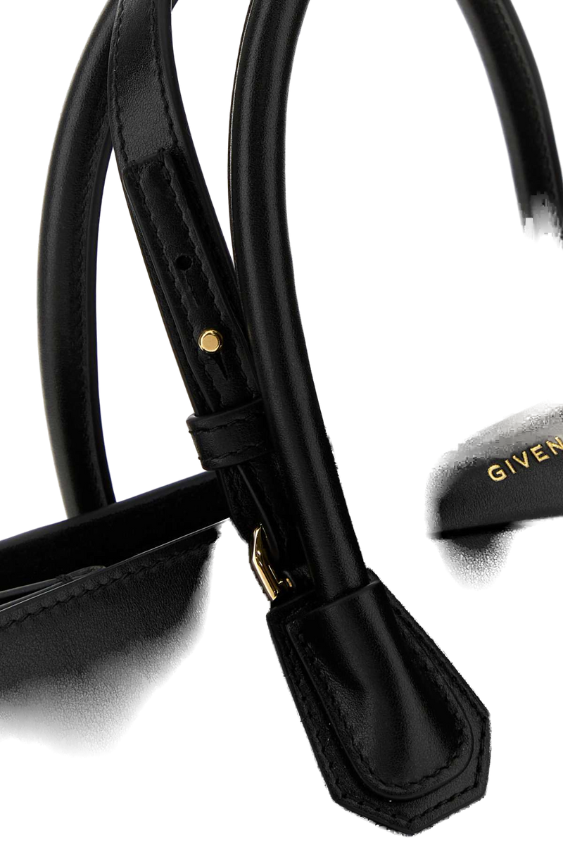 Givenchy Structured Leather Tote Bag — Black
