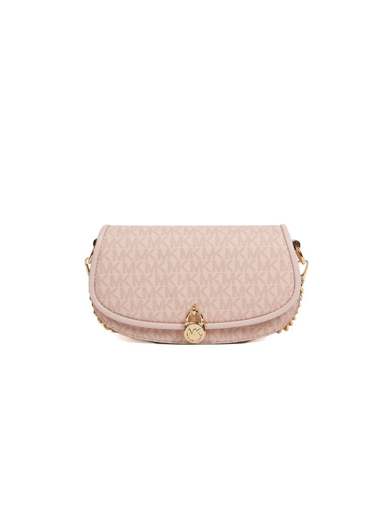 Michael Kors Mila Crossbody Bag — Pink Polyvinyl Chloride
