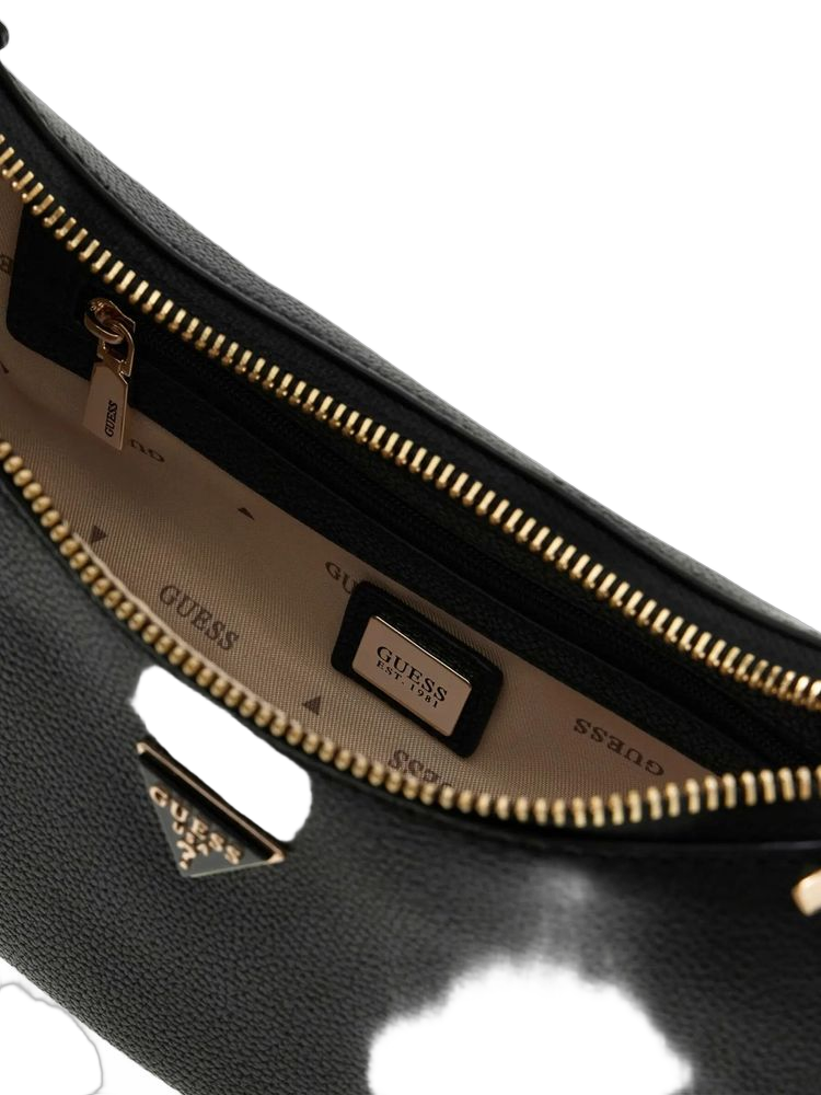 Guess Petra Shoulder Bag — Black Polyurethane