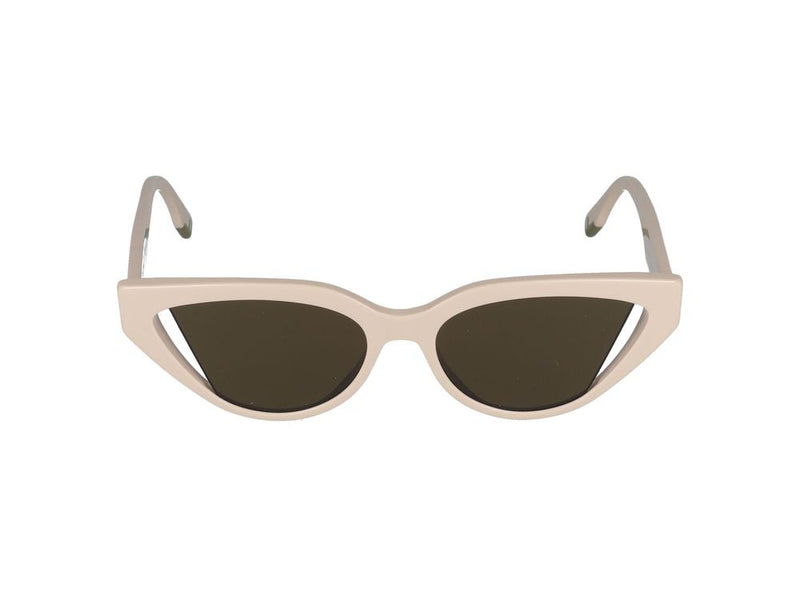 Maison Fendi Fe40009i Cat-Eye Dark Lens Sunglasses — Beige Standard