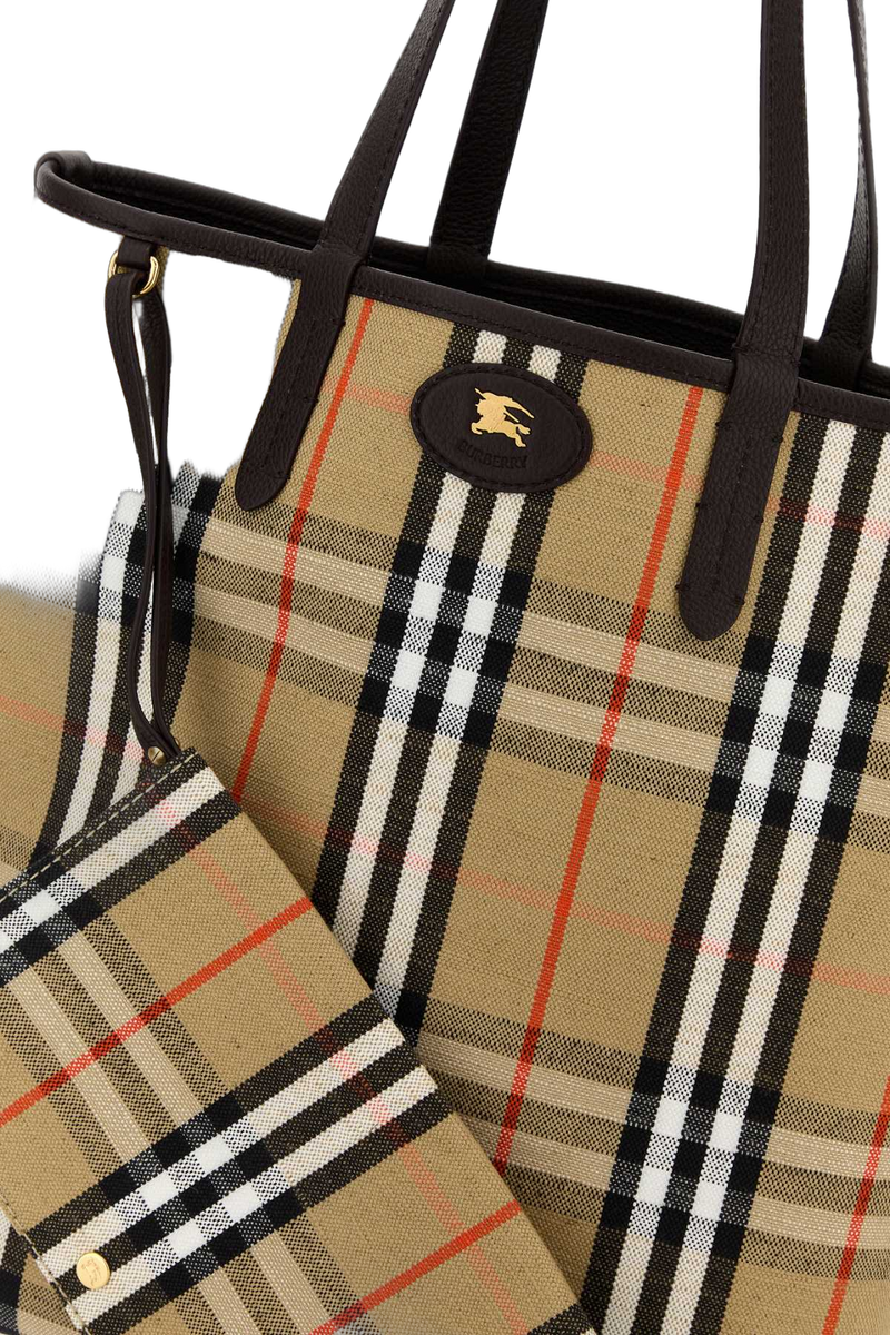Burberry Leather Tote Bag — Brown