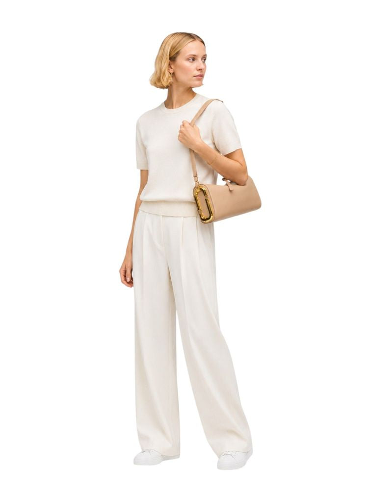 Marc Jacobs Calf Skin Shoulder Bag — Beige