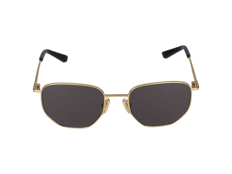 Bottega Veneta Bv1301s Metal Hexagonal Sunglasses — Gold