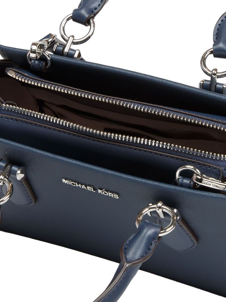 Michael Kors Marilyn Shoulder Bag — Navy Leather