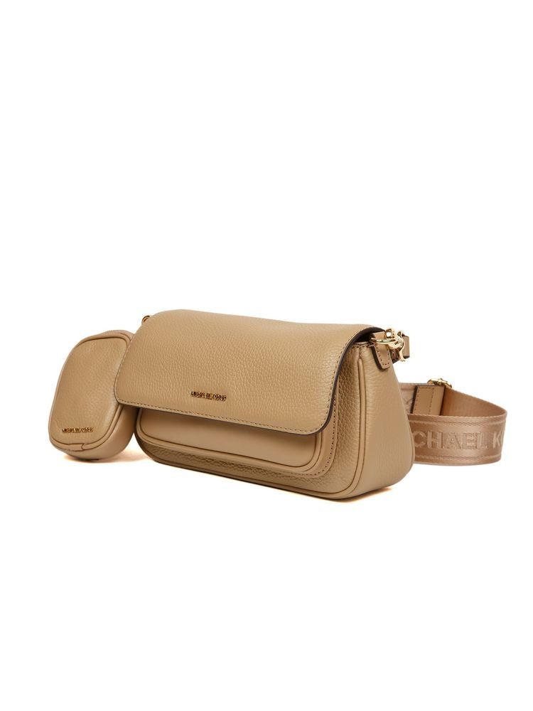 Michael Kors Jet Set Travel Crossbody Bag — Camel Leather
