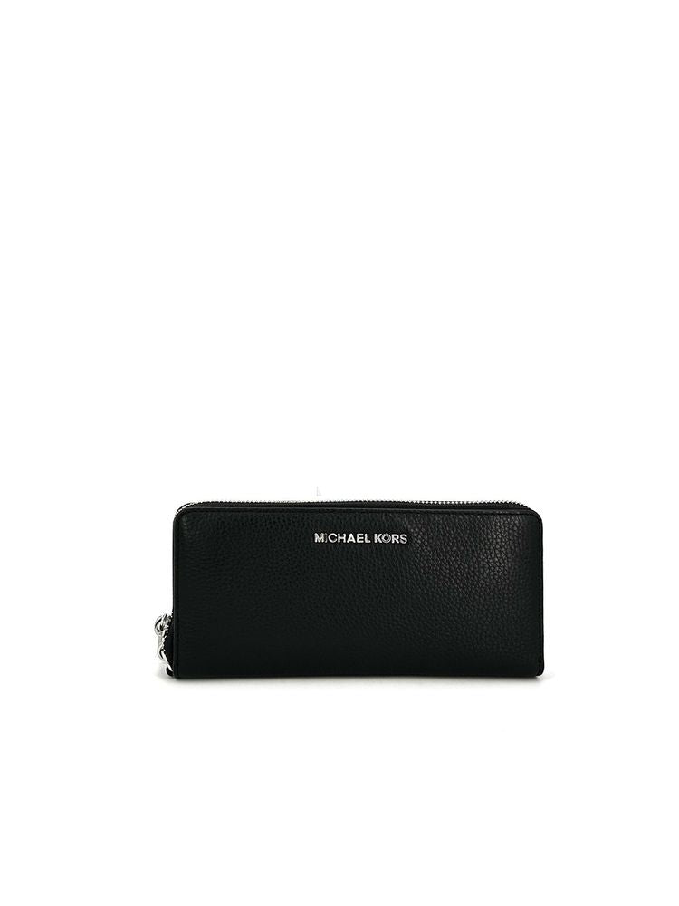 Michael Kors Leather Continental Wallet — Black