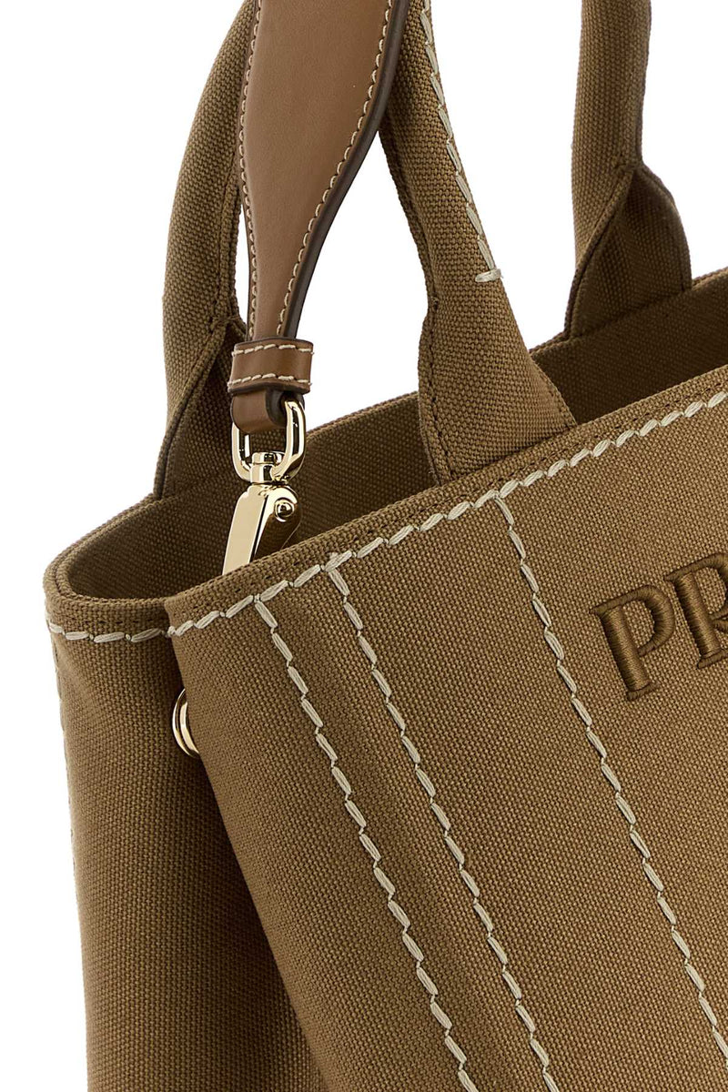 Prada Canvas Tote Bag — Beige
