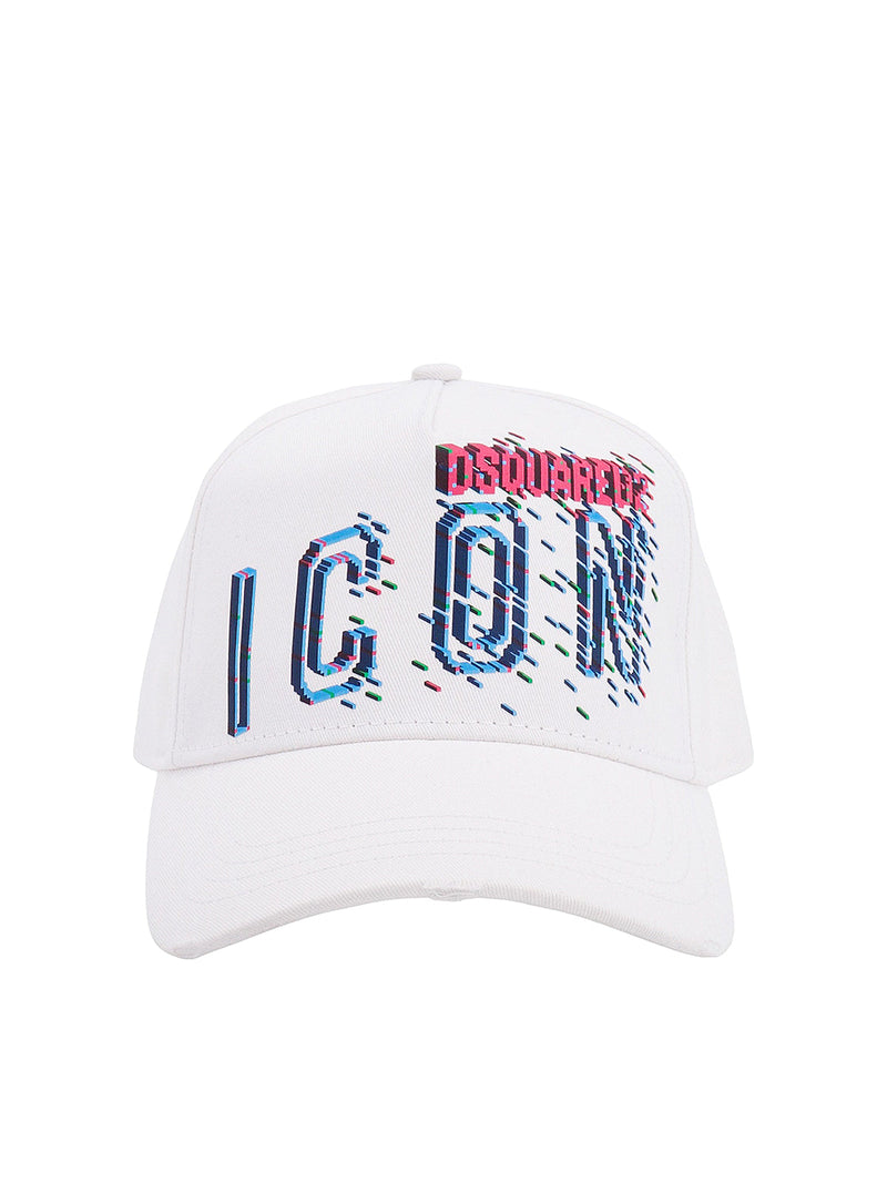 Dsquared2 Bcm071705c000011062 Baseball Cap — White Cotton Caps