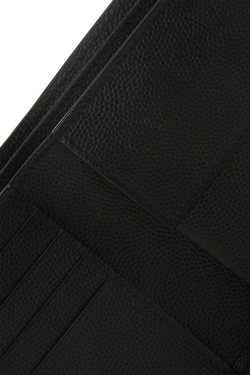 Saint Laurent Calfskin Leather Wallet — Black Exterior: Calf