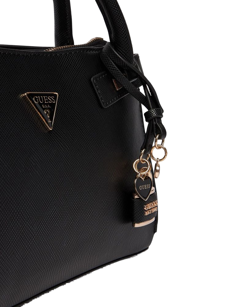 Guess Serenova Shoulder Bag — Black Polyurethane