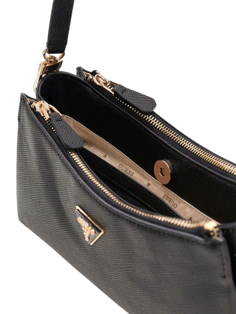 Guess Shoulder Bag — Black Polyurethane