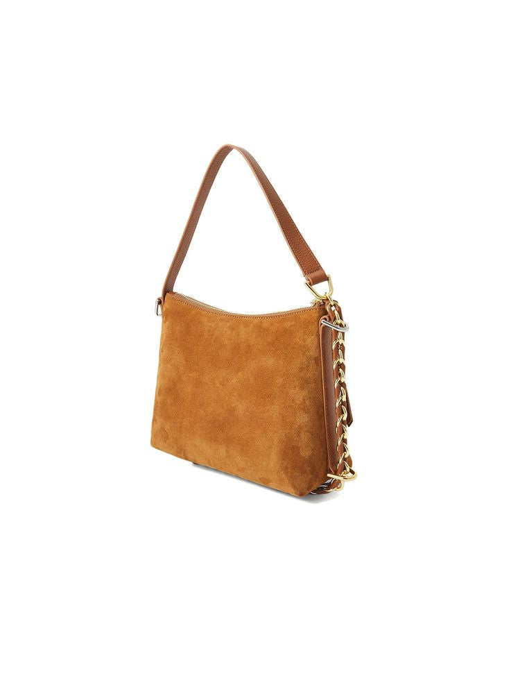 Coccinelle Gretel Shoulder Bag — Cognac Cow Leather