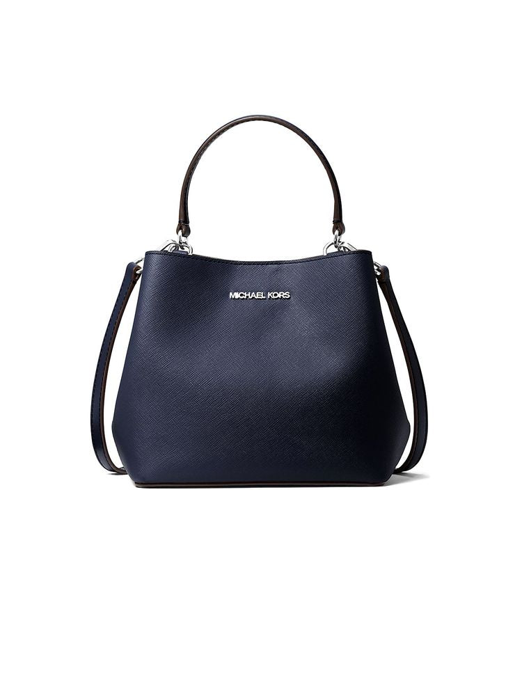 Michael Kors Pratt Crossbody Bag — Navy 88.coated Canvas