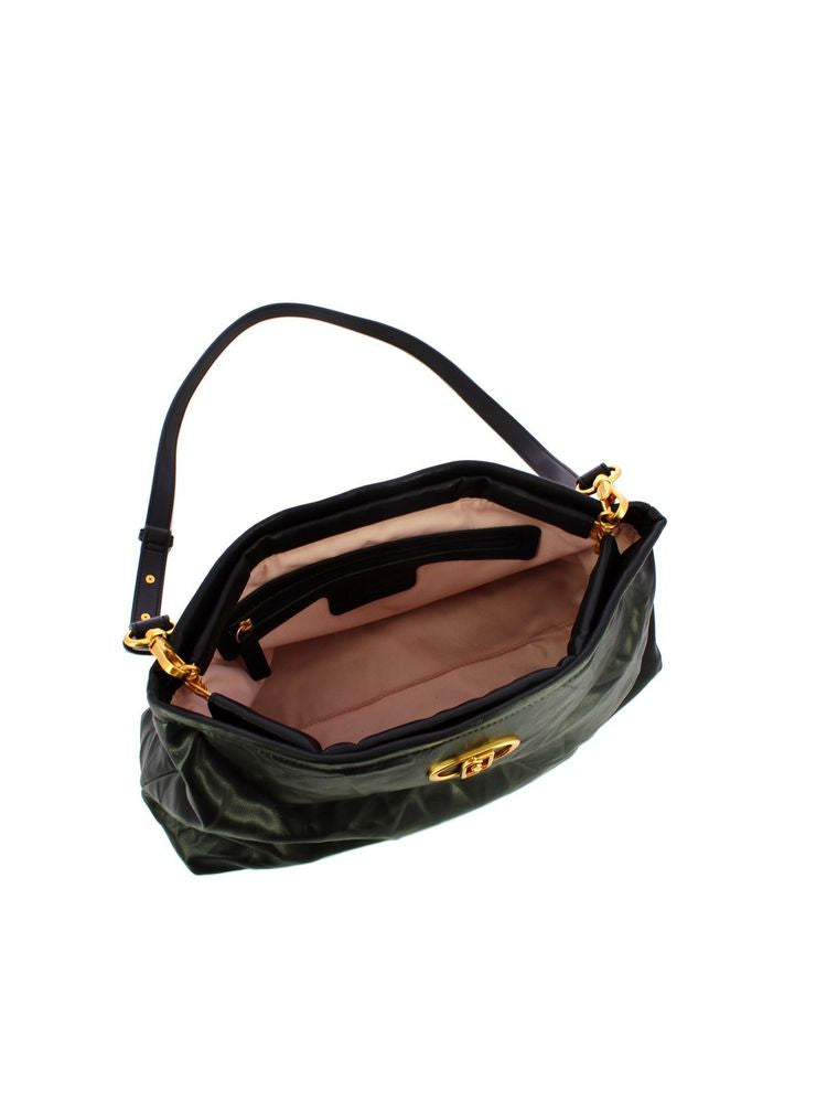 Liu Jo Polyurethane Clutch — Black