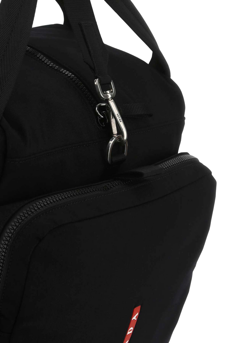 Prada Top Handle Bag — Black Pa-resinapoliuretano