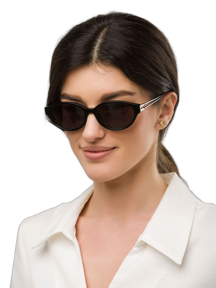 Furla Sfub31 Combined Material Sunglasses — Black
