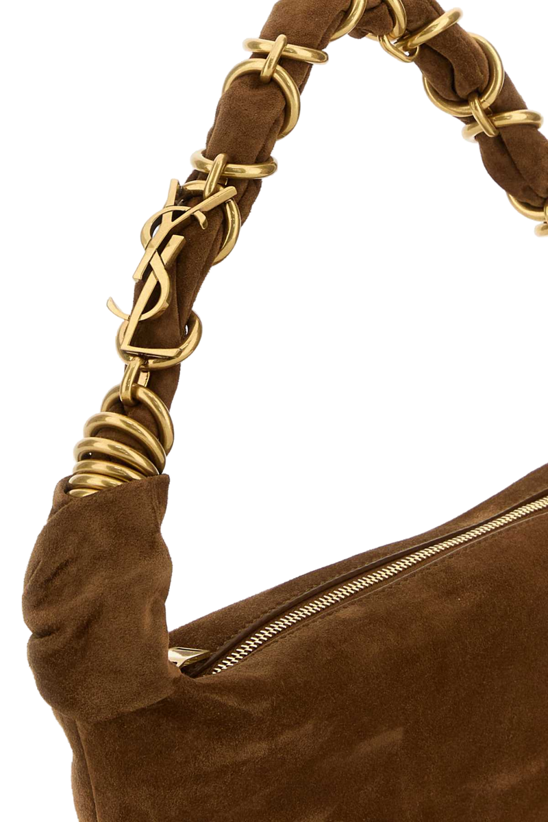 Saint Laurent Amalia Shoulder Bag — Brown