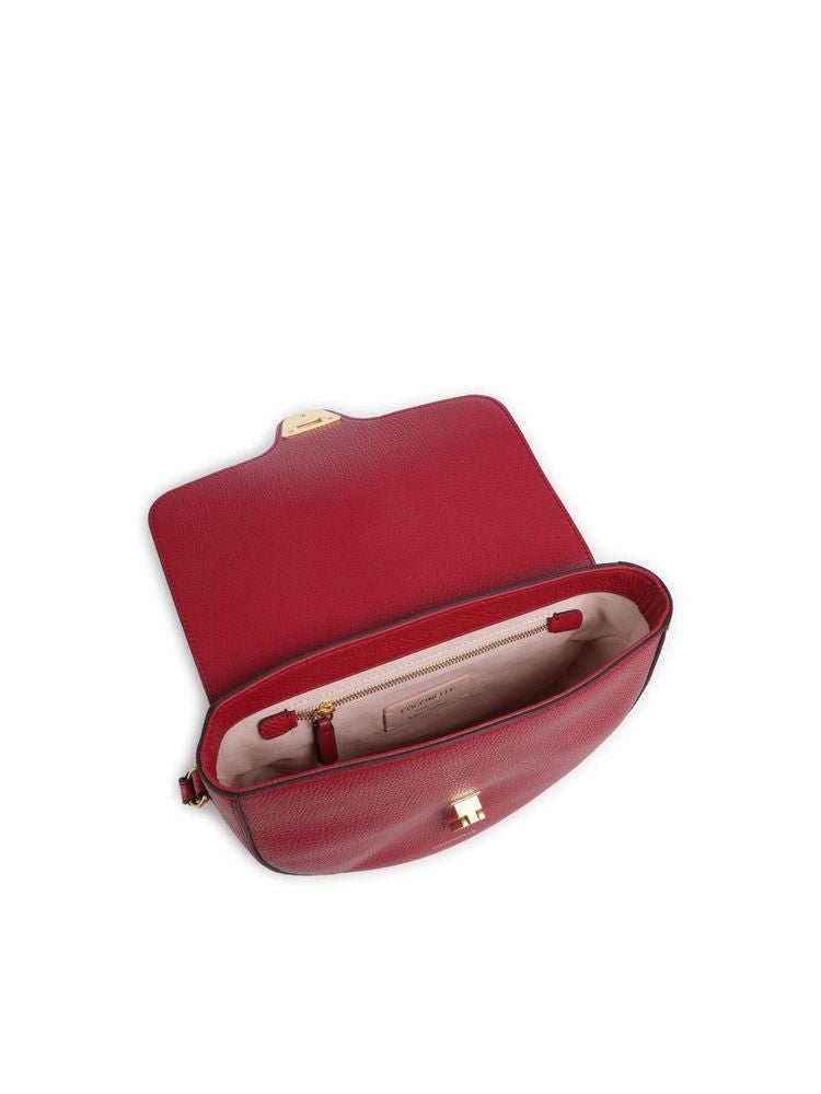 Coccinelle Beat Crossbody Bag — Red Cowhide